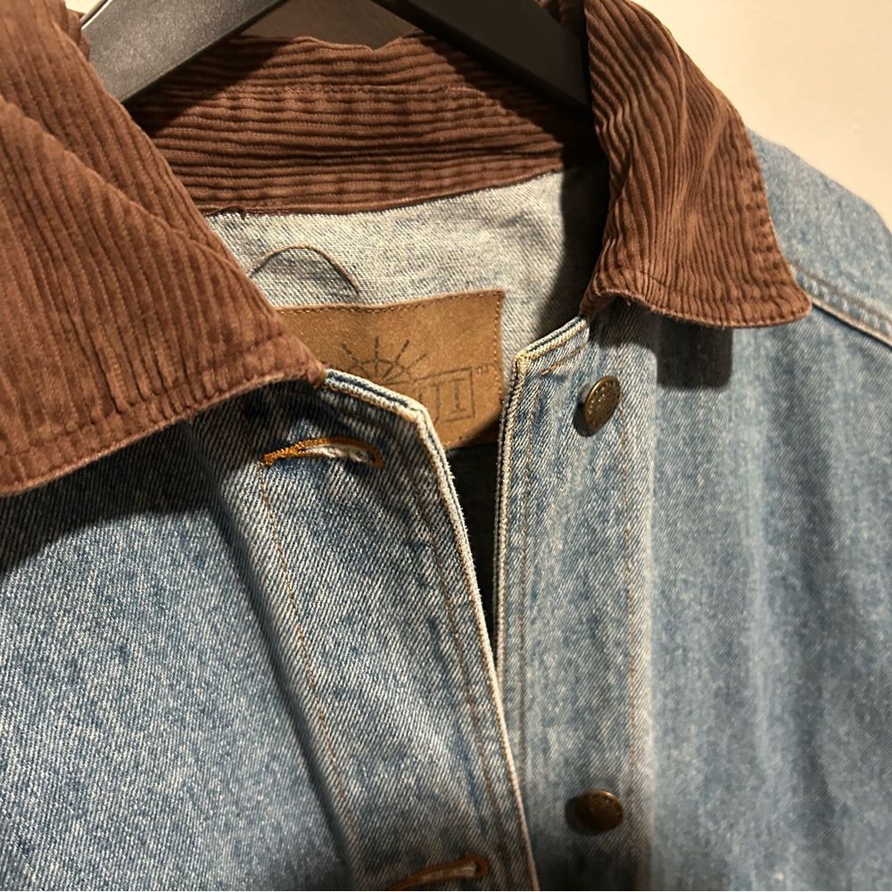 DENIM CHORE JACKET heavy duty high quality size Large - Picture 6 of 10